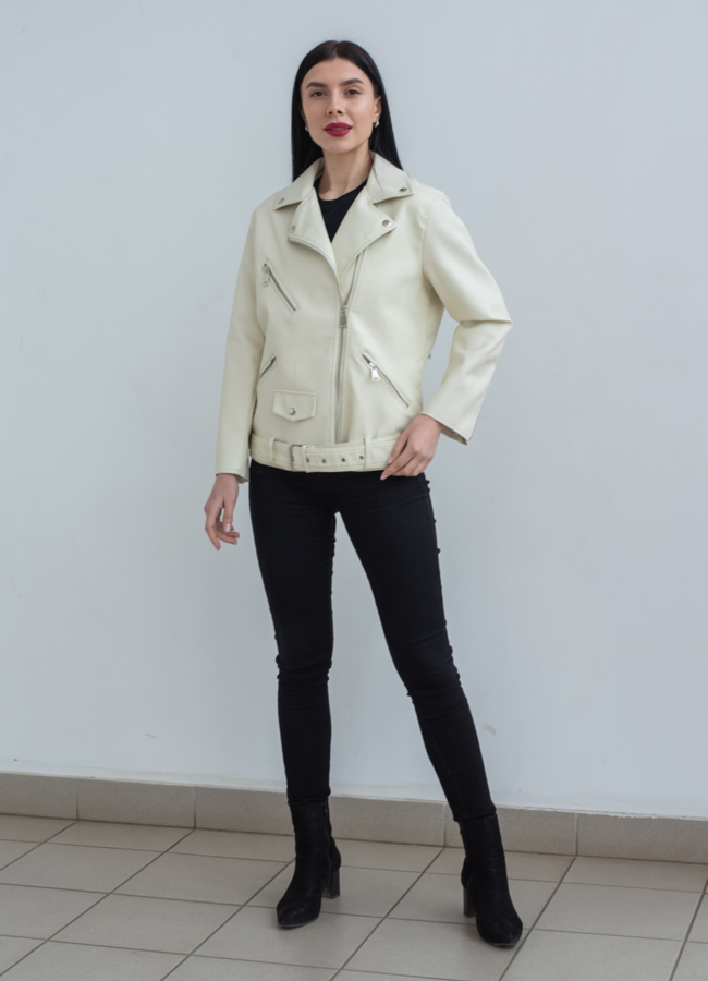 Женская куртка - косуха из эко кожи модель № 22819 в рассрочку