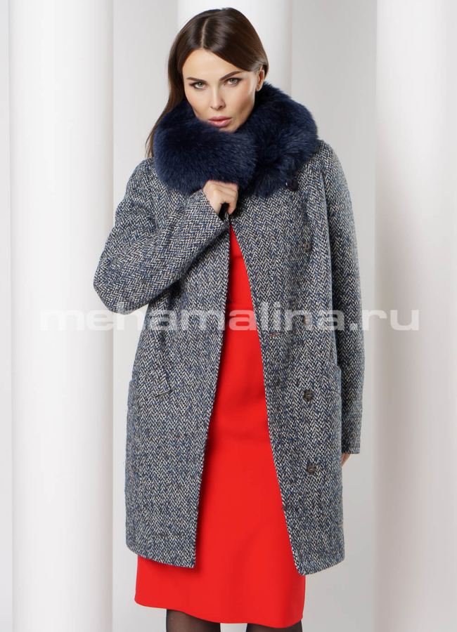 Утепленное пальто Aurora  модель № 320Z универмаг малина