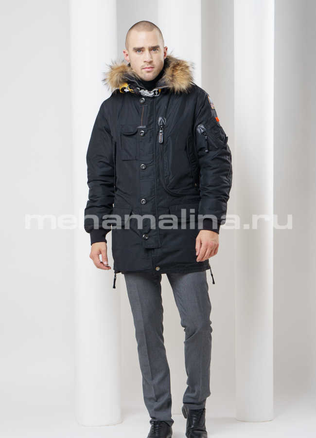 Пуховик удлиненный мужской модель № KM-2 универмаг малина
