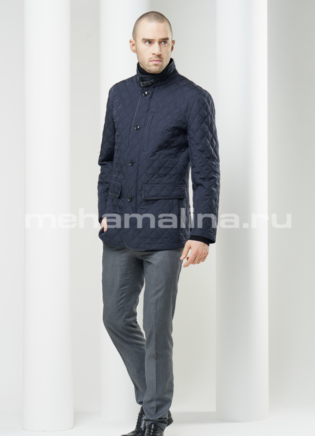 Куртка мужская синего цвета модель № KP-121 в кредит