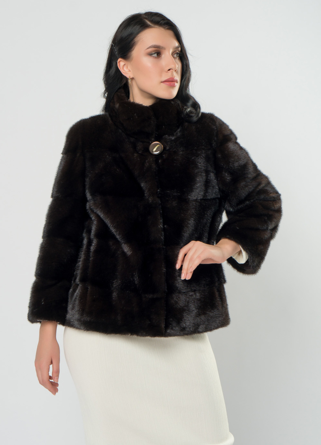 Поперечная шуба из норки модель № 25892 универмаг малина Поперечная шуба из норки модель № 25892 универмаг малина