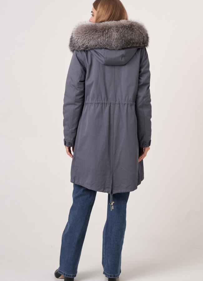 Женская меховая парка модель № 3909 в кредит