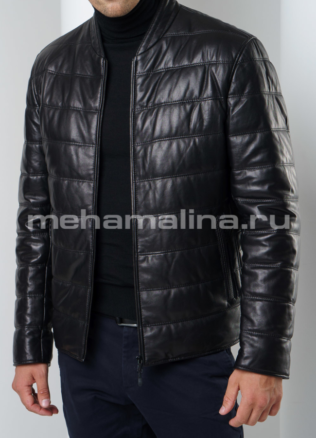 Утепленная куртка модель № KP-192 меха малина