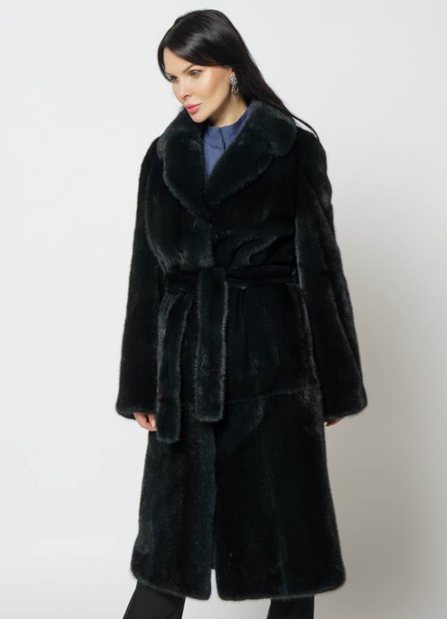 Норковая шуба модель № S-663 универмаг малина