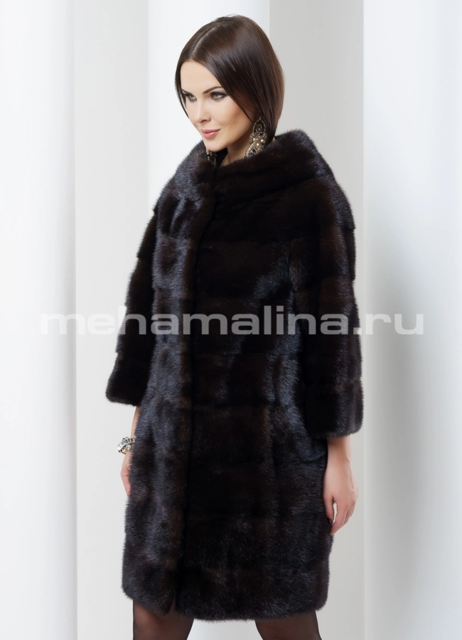 Норковая шуба модель № S-480 универмаг малина