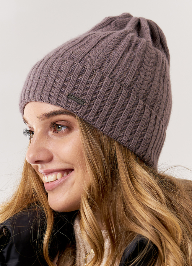 фото Коричневая шапка модель № 10733