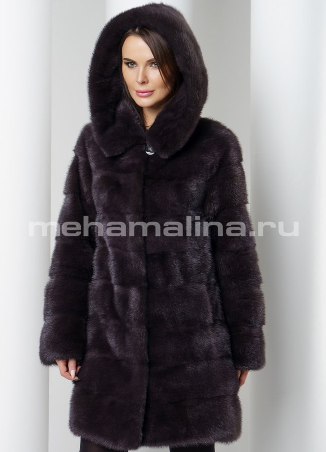 Шуба поперечная  модель № S-561 универмаг малина