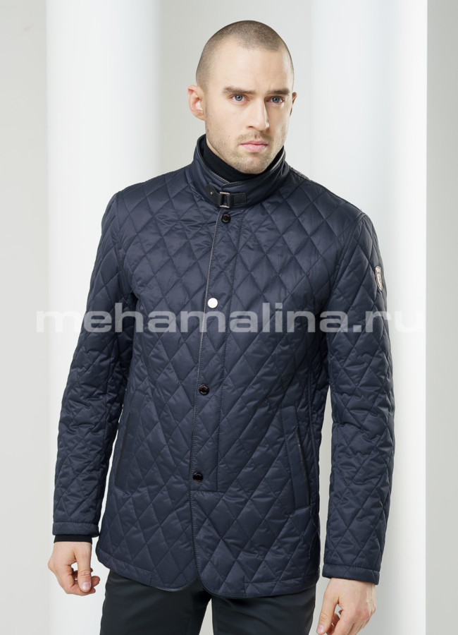 Куртка мужская модель № KP-132 меха малина