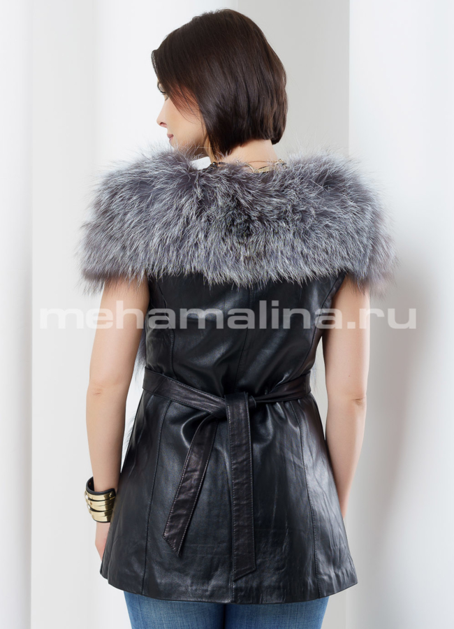 Жилет, чернобурка модель № M-117 в кредит