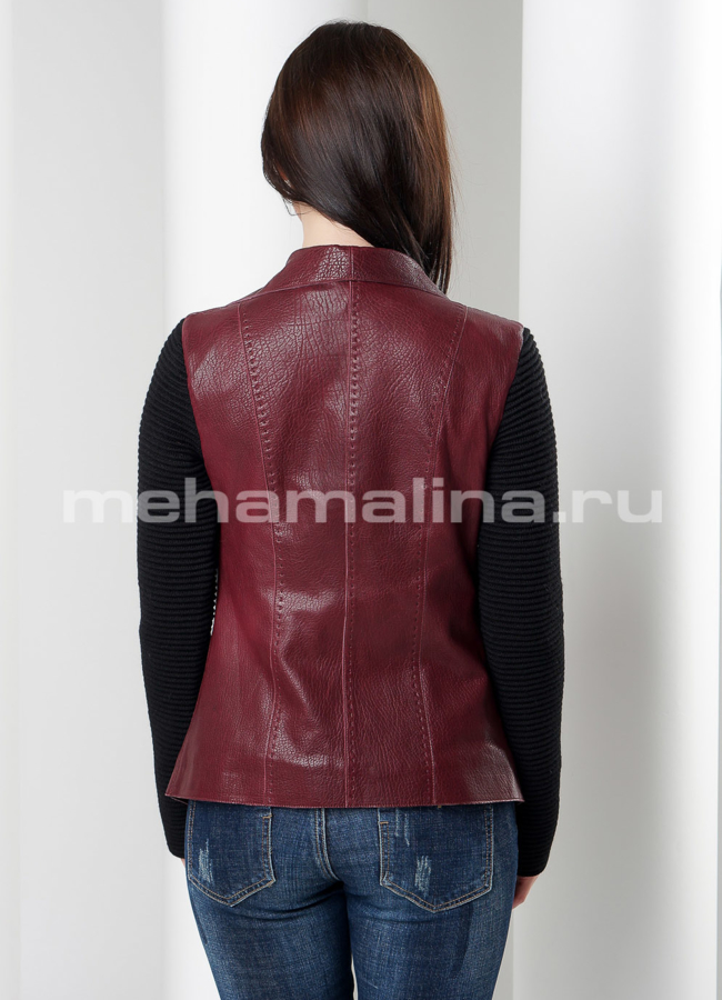 Кожаная куртка модель № K-376 в рассрочку