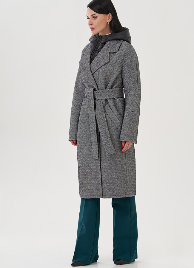  Женское ворсовое пальто  модель № 82088 в рассрочку