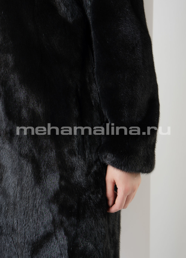 Шуба из норки, баллон с английским воротником  модель № 808 универмаг малина