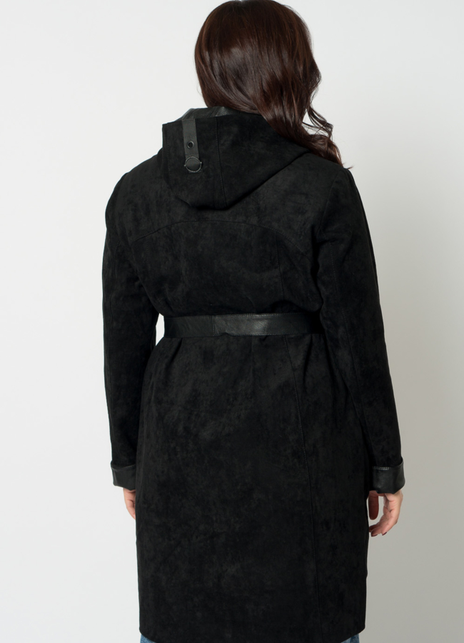 Полупальто женское из эко кожи модель № 20672 в рассрочку