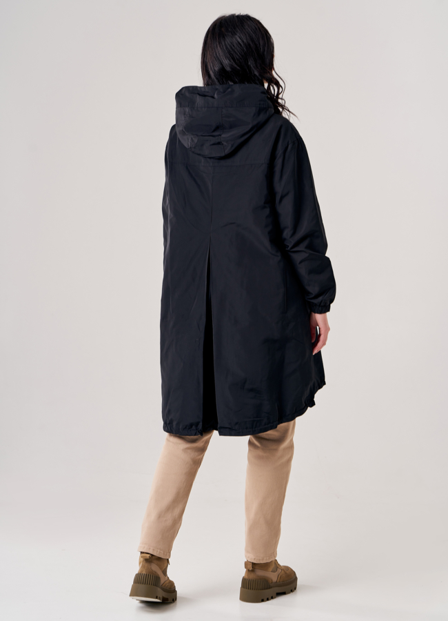 Плащ женский черного цвета модель № 20777 универмаг малина