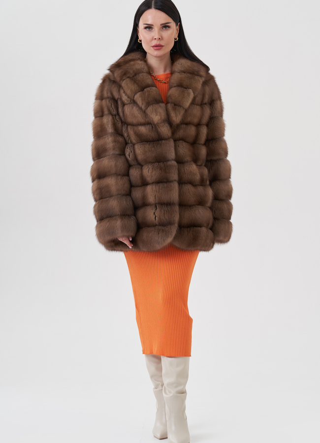 Шуба из куницы  модель № 80686 в кредит