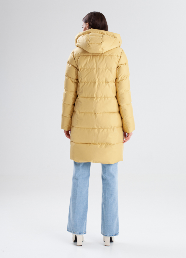 фото Женский пуховик с капюшоном модель № 23345