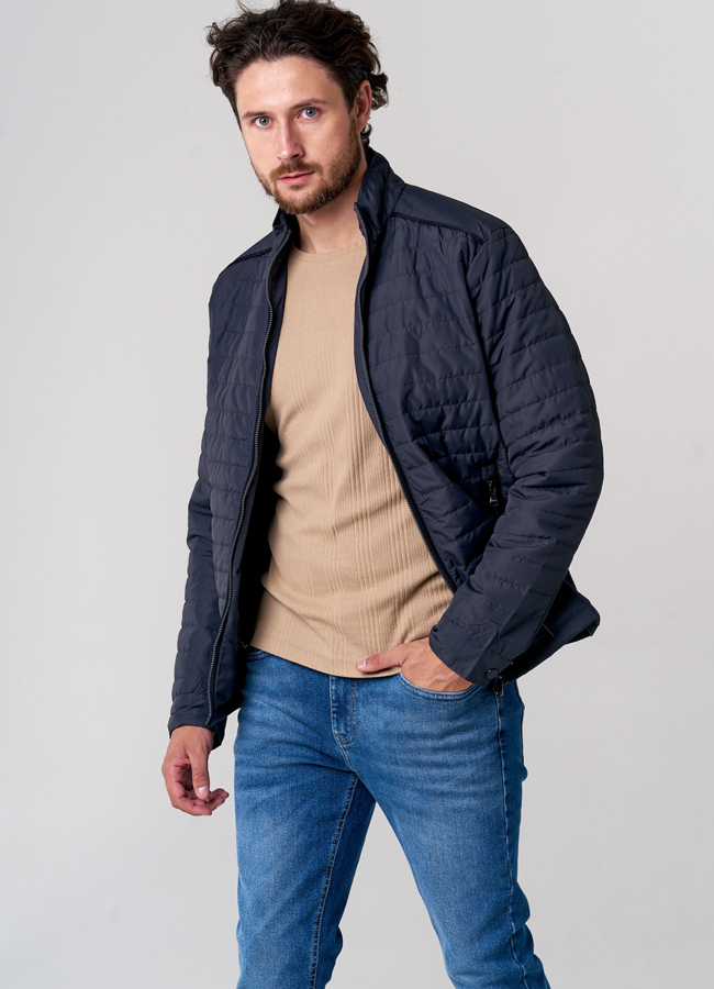 Утепленная мужская куртка  модель № 821-6 универмаг малина