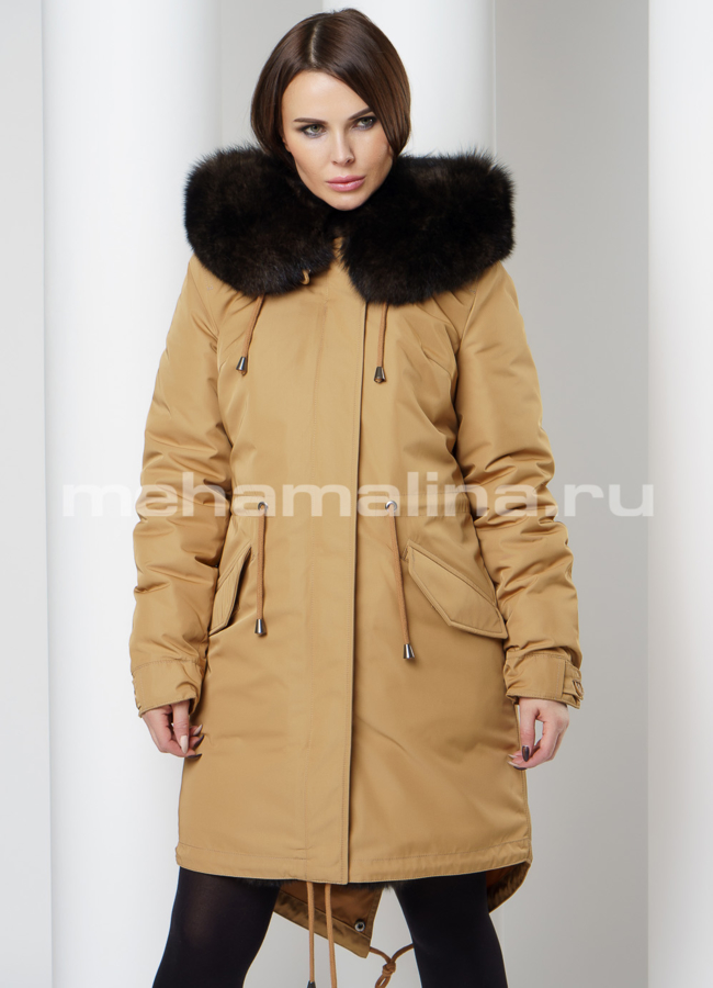 Парка с мехом модель № П-214 универмаг малина
