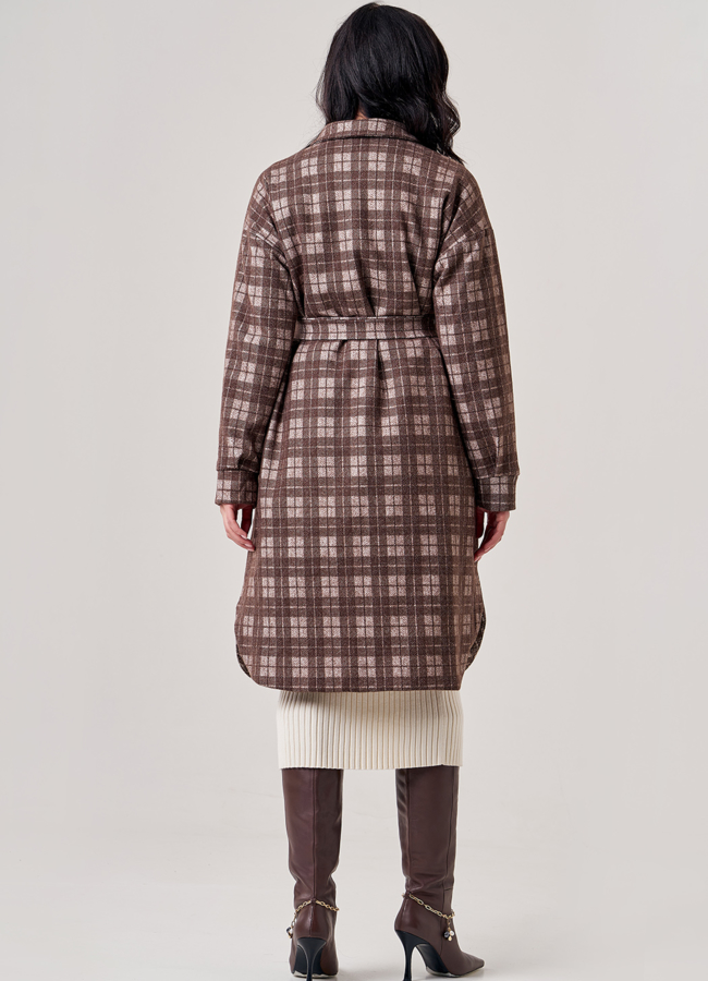 Женское полупальто-рубашка модель № 02 универмаг малина