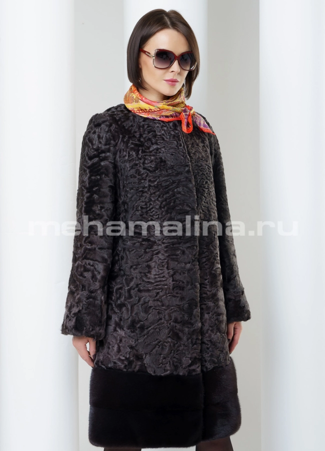 Шуба из каракуля модель № S-474 универмаг малина