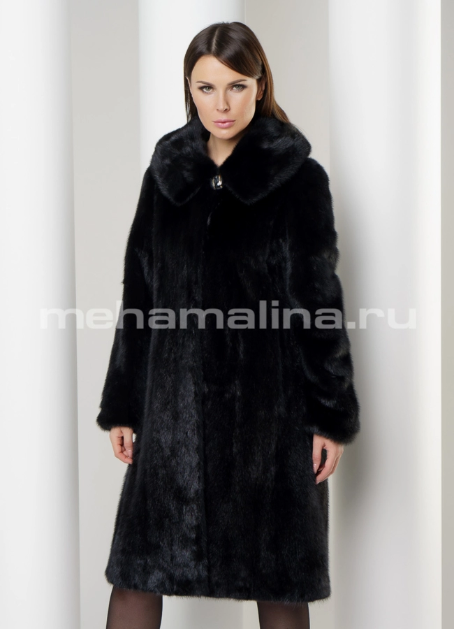 Норковая шуба балетка модель № S-582 универмаг малина