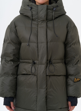 Женский пуховик с капюшоном