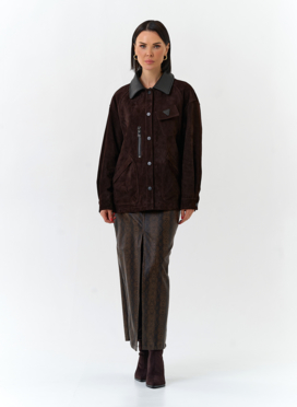 Женская куртка из натуральной замши