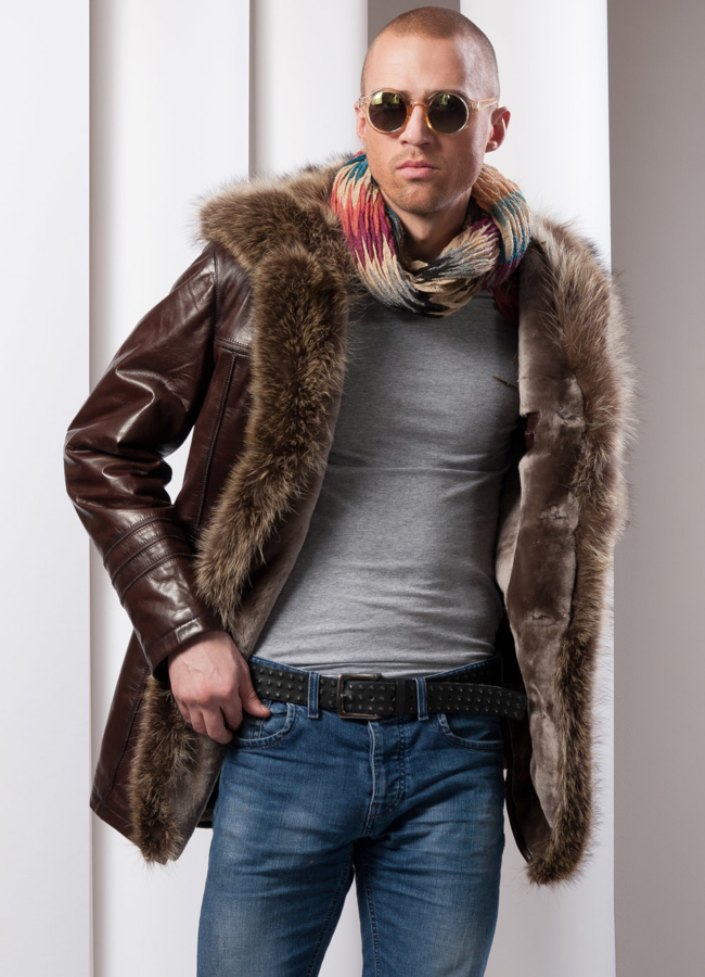 Дубленка мужская модель № DM-13 универмаг малина