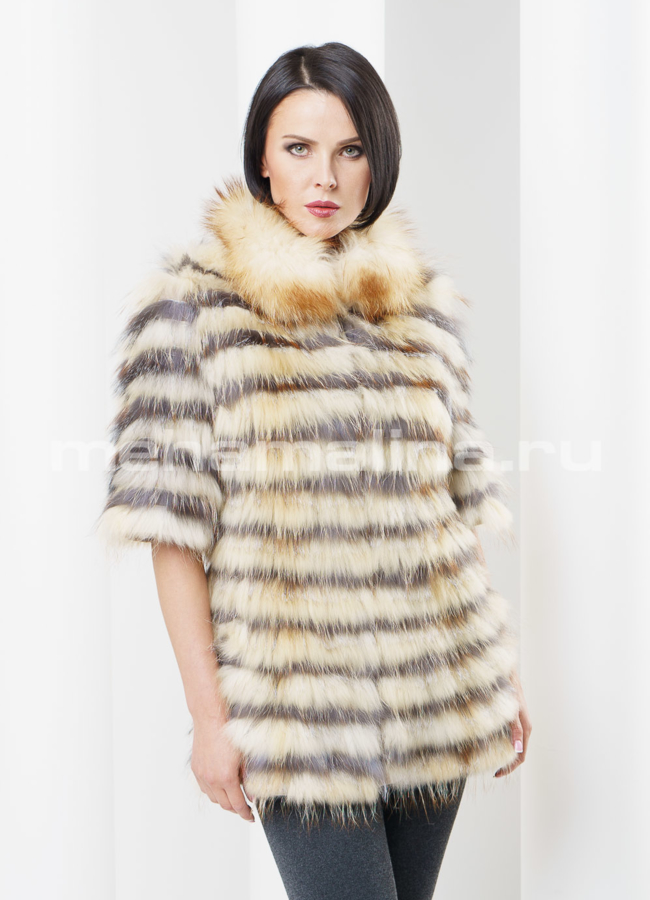 Меховой жакет из чернобурки модель № M-53 в кредит