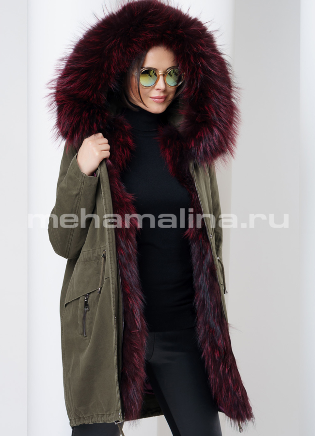 Парка женская модель № П-95 универмаг малина