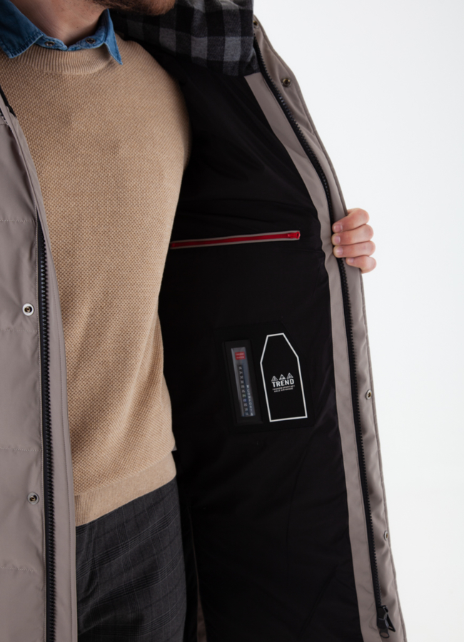 Куртка мужская зимняя с капюшоном модель № 21020 универмаг малина