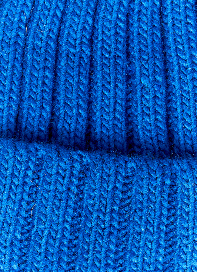 Шапка синяя женская  модель № 10852 в рассрочку