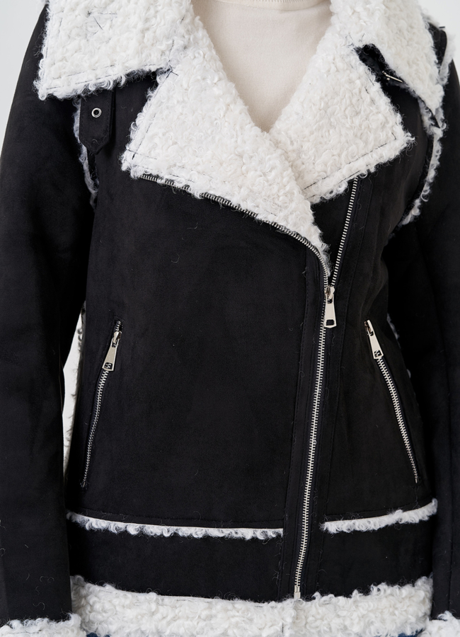 Женская эко дубленка 