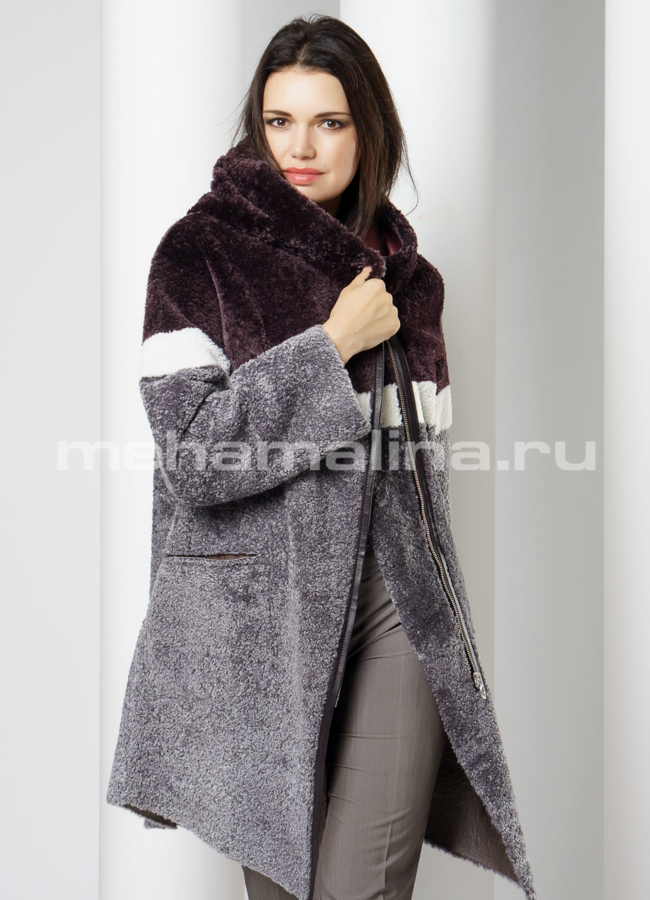 Дубленка Perre из астрагана модель № 7817В универмаг малина