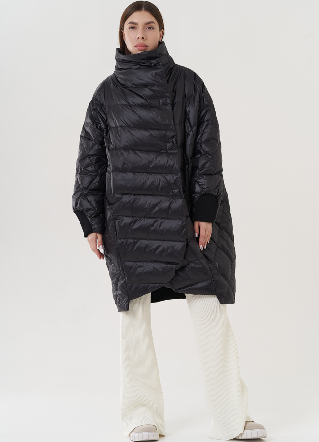 Женский пуховик оверсайз  модель № 25960 в кредит