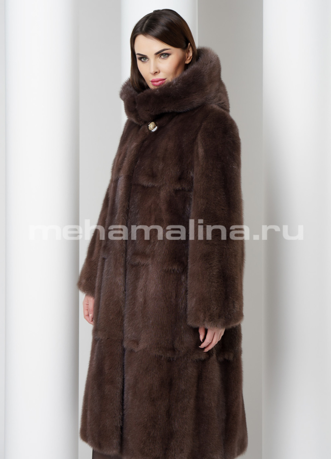 Норковая шуба модель № S-568/1 универмаг малина