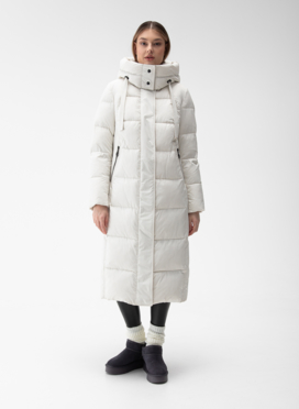 Женский пуховик с капюшоном 