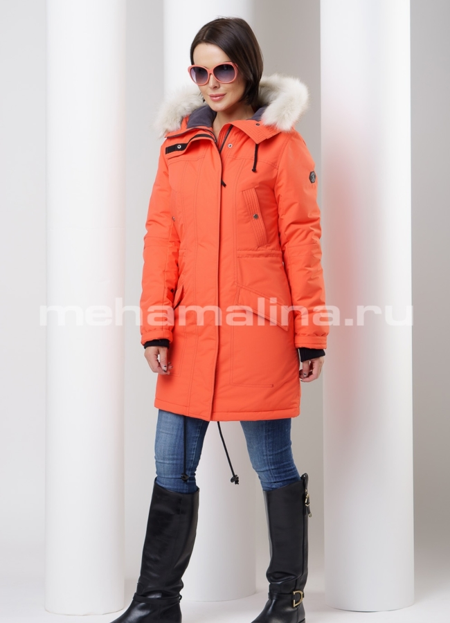 Женская парка модель № П-57 универмаг малина