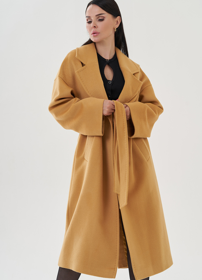 Пальто женское с английским воротником модель № 81255 универмаг малина