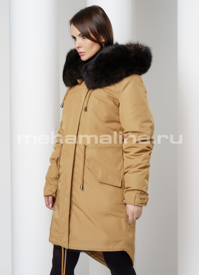 Парка с мехом модель № П-214 универмаг малина