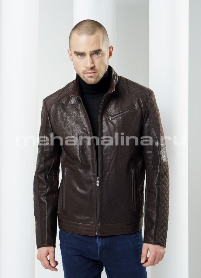 фото Куртка из комбинированной кожи модель № KP-99