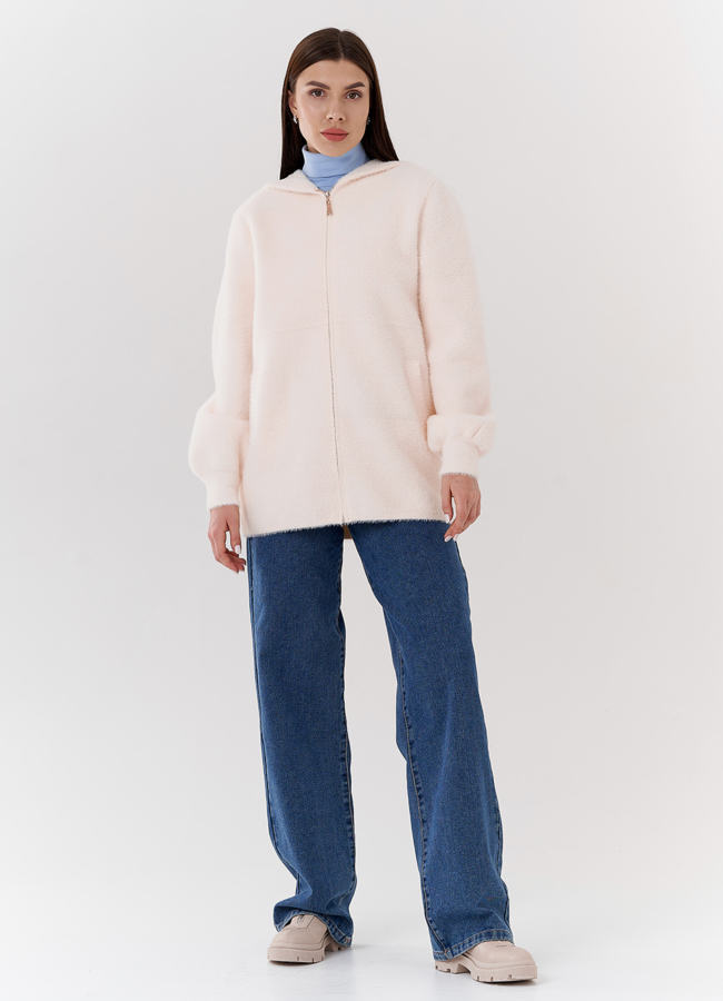 фото Женский кардиган с капюшоном  модель № 22512