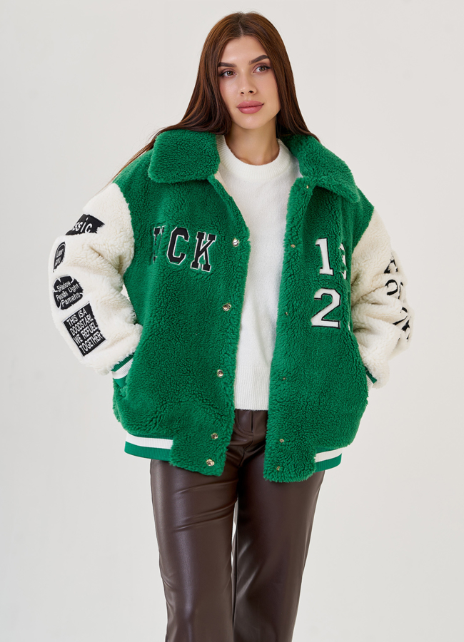 фото Женская куртка из искусственного меха  модель № 23418