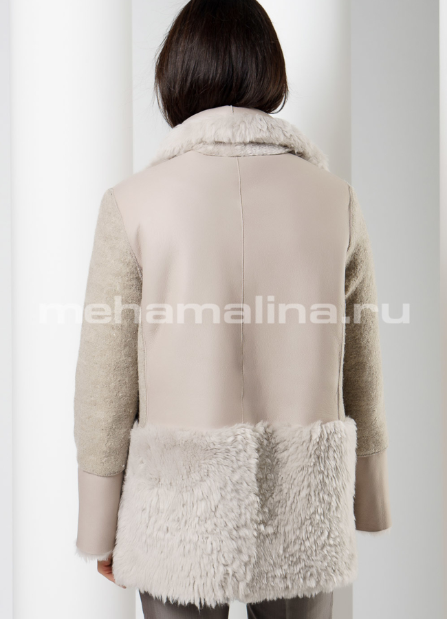 Укороченная дубленка модель № D-213 в кредит