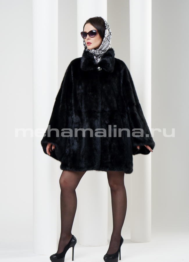 Манто из норки, воротник стойка модель № S-283 универмаг малина Манто из норки, воротник стойка модель № S-283 универмаг малина