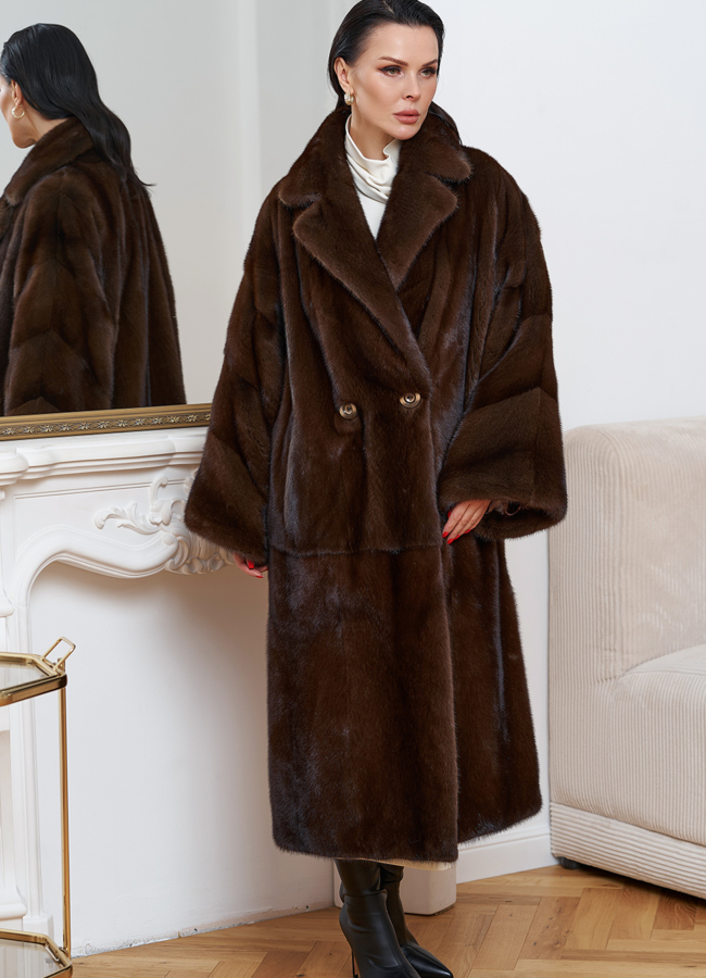 фото Шуба из скандинавской норки модель № 29418