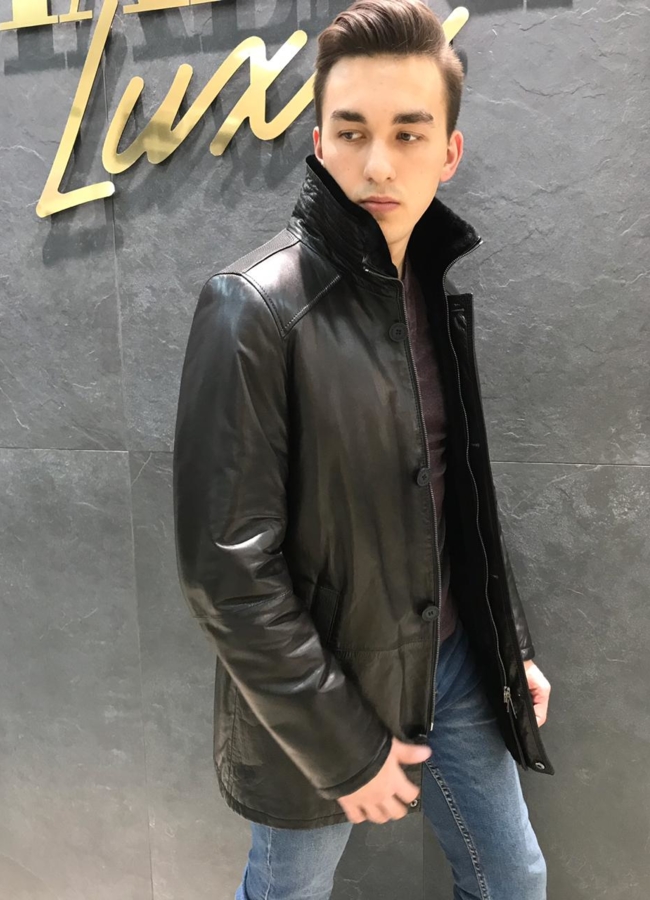Дубленка мужская кожаная модель № Daniel Furs PK 1128 в кредит