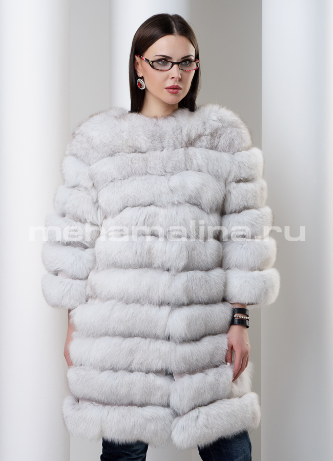 Жакет модель № BP-130 меха малина