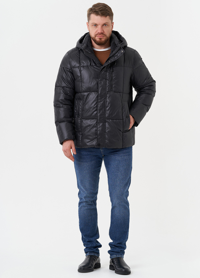 фото Куртка на био пухе с капюшоном модель № 28825