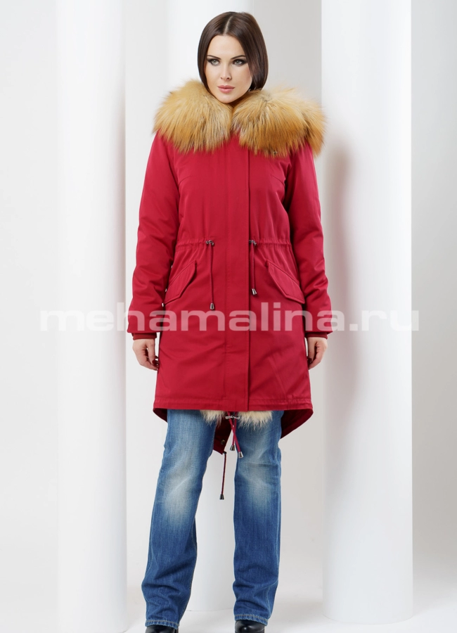 Меховая парка Malina siberian wear модель № П-86 универмаг малина